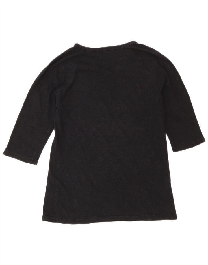 Top damski Zara z rękawem 3/4 UK 10, mały, czarny