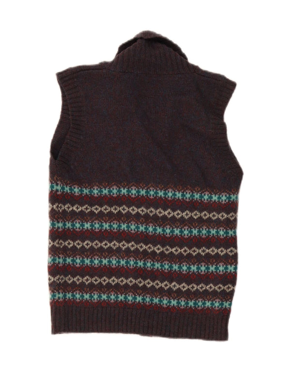 Sweter damski Stanley Blacker UK 10 Small Navy Blue Fair Isle