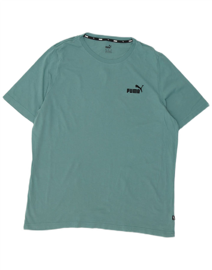 Męski T-shirt PUMA Top 2XL Niebieska bawełna