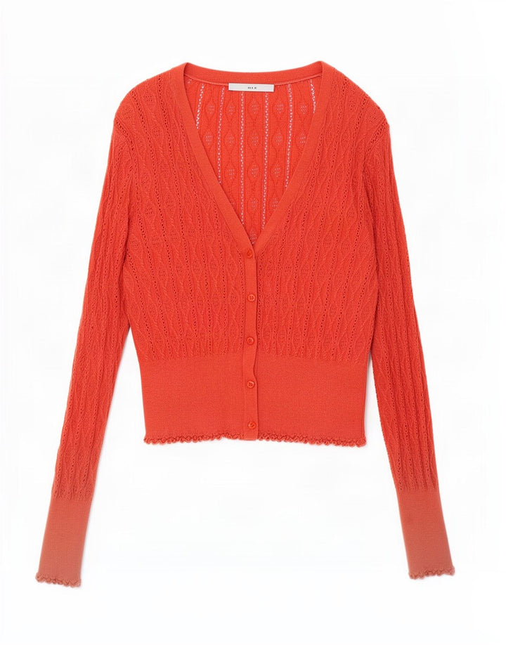Damski sweter oversize Oasis UK 14, średni pomarańczowy, bawełniany