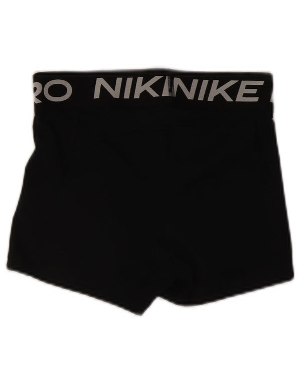 Damskie spodenki sportowe Nike Dri Fit Graphic UK 10, małe, czarne, poliestrowe