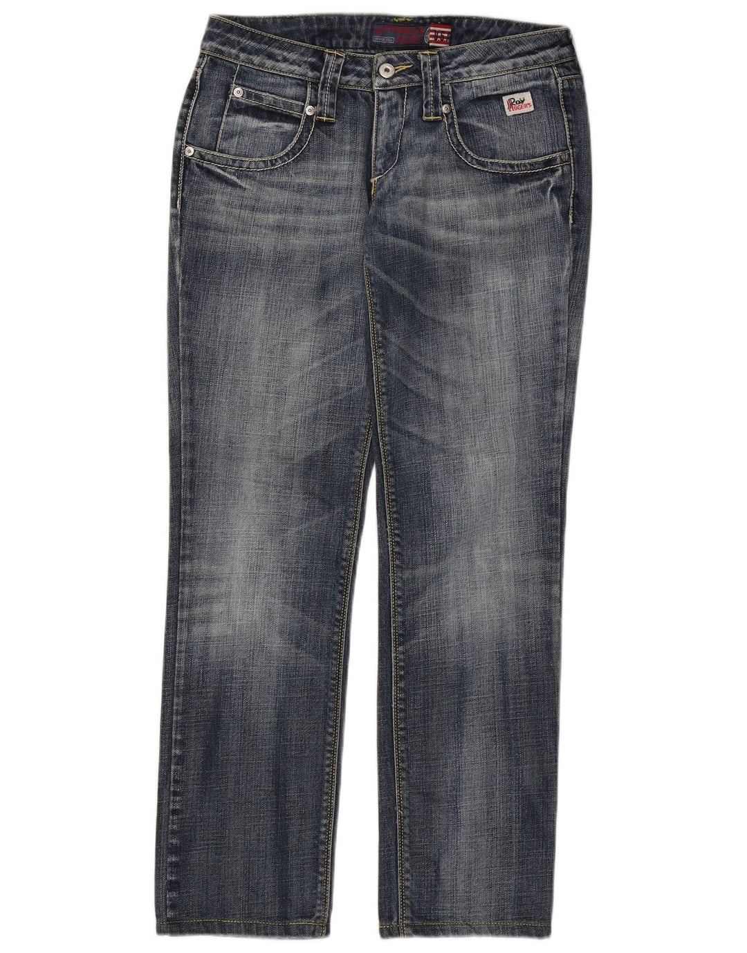 Dżinsy damskie Roy Rogers Seven Bell Straight IT 42 Medium W28 L29 Niebieskie