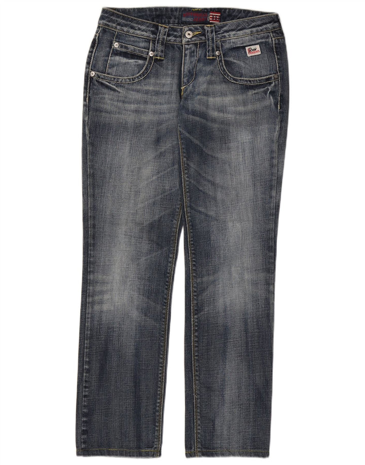 Dżinsy damskie Roy Rogers Seven Bell Straight IT 42 Medium W28 L29 Niebieskie