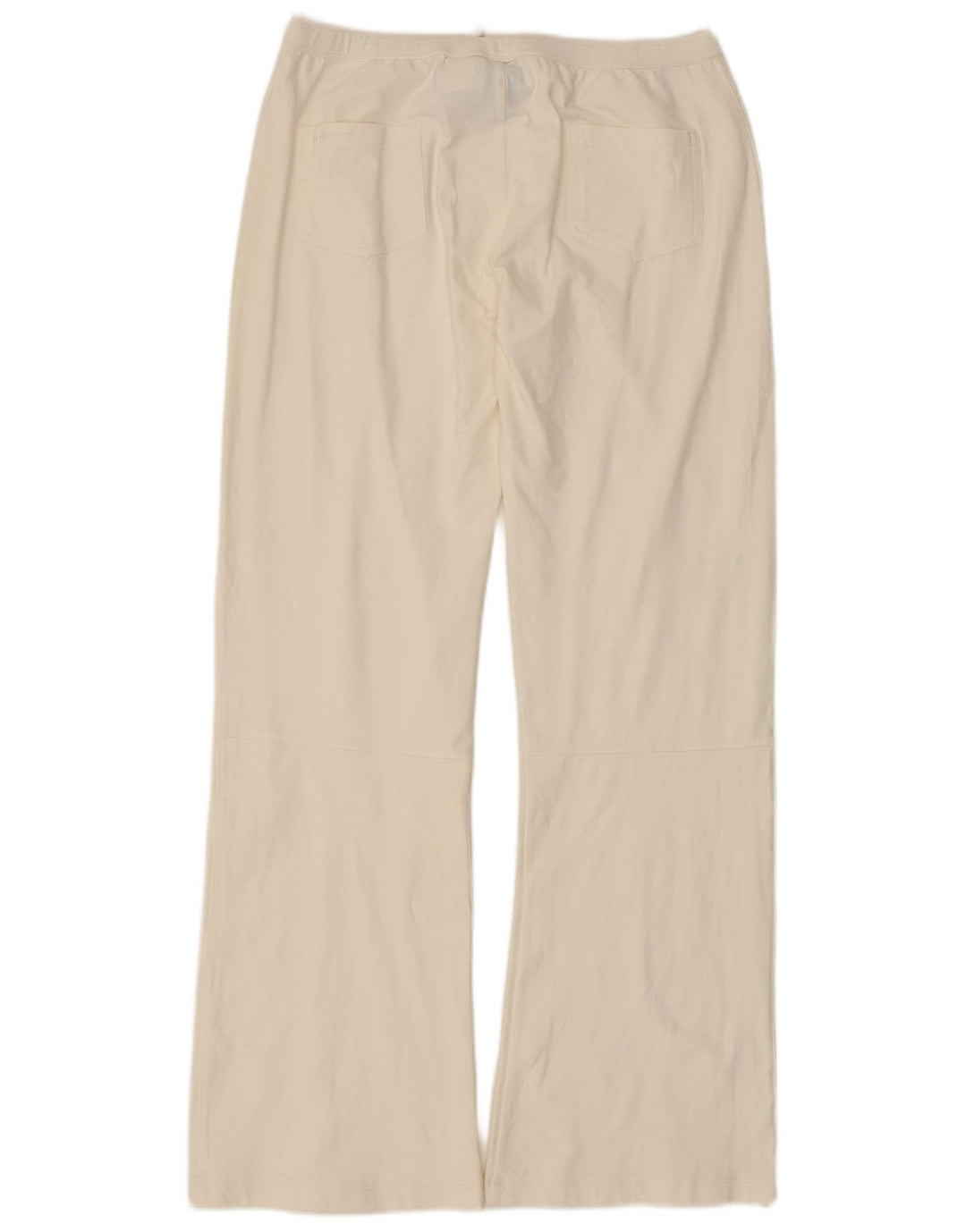 Damskie spodnie dresowe Nike Flare UK 14/16, duże, nylonowe w kolorze złamanej bieli