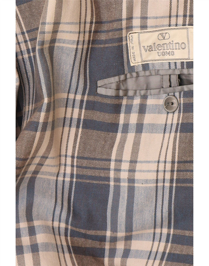 Męska marynarka zapinana na 2 guziki Valentino UK 40, duża, szara