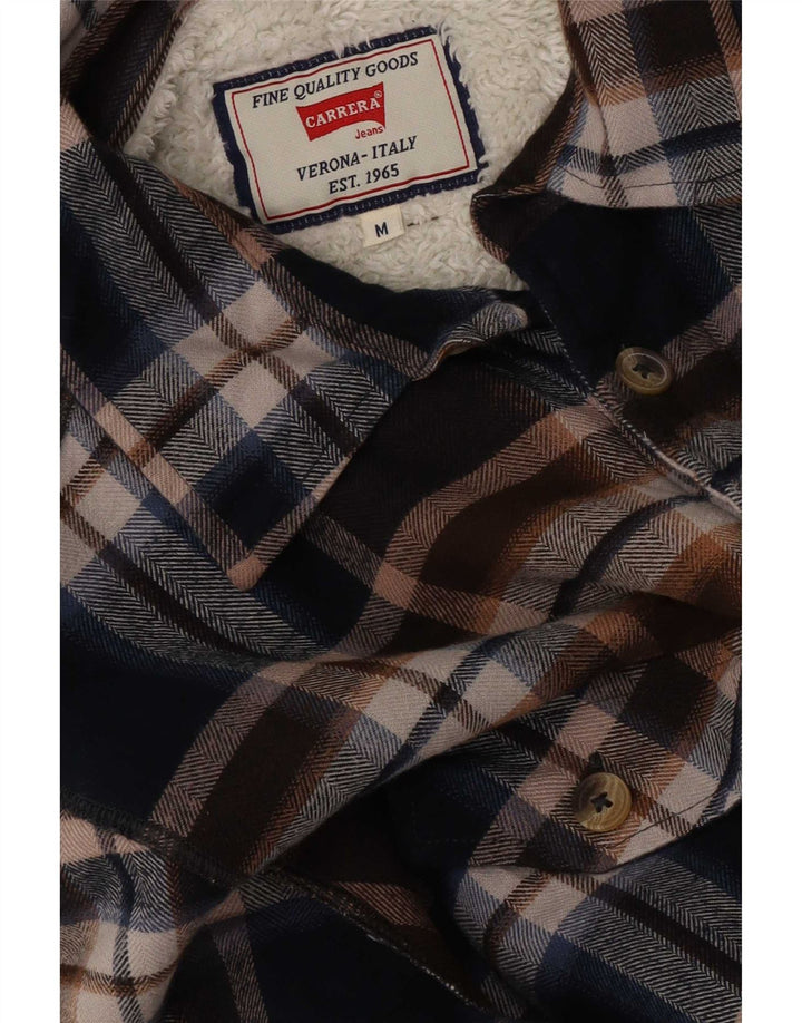 Męska koszula flanelowa Carrera Lumberjack w średnią brązową kratkę