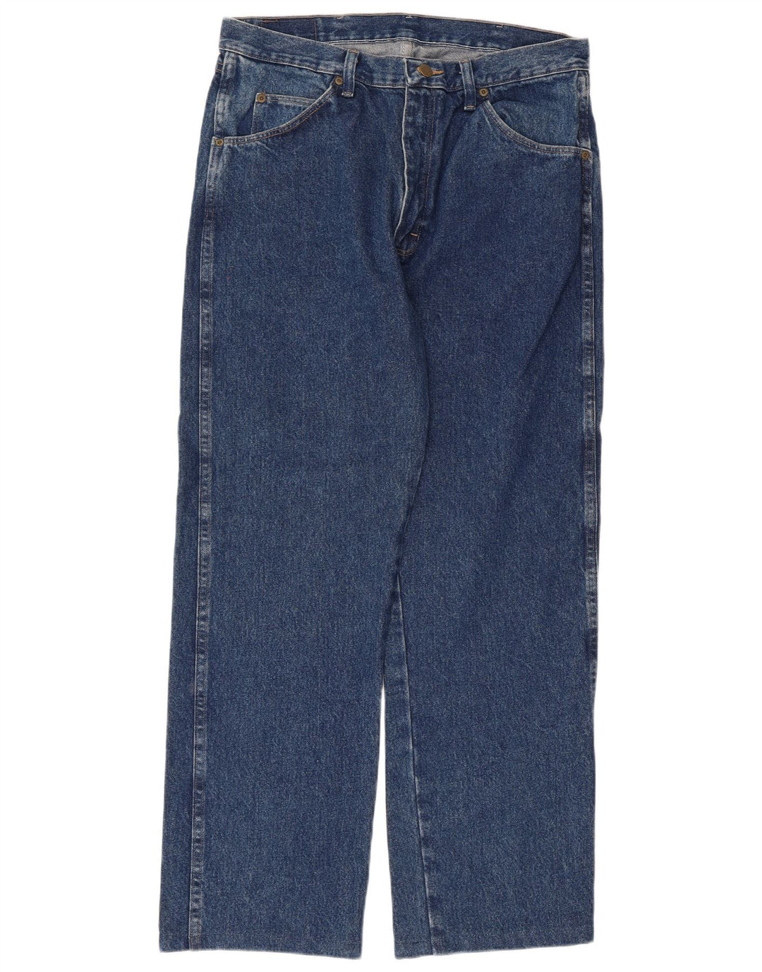 Męskie proste dżinsy Wrangler W34 L29 Niebieskie bawełniane