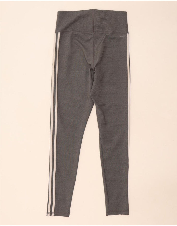 Damskie legginsy Adidas Climalite UK 12/14 Średni szary poliester