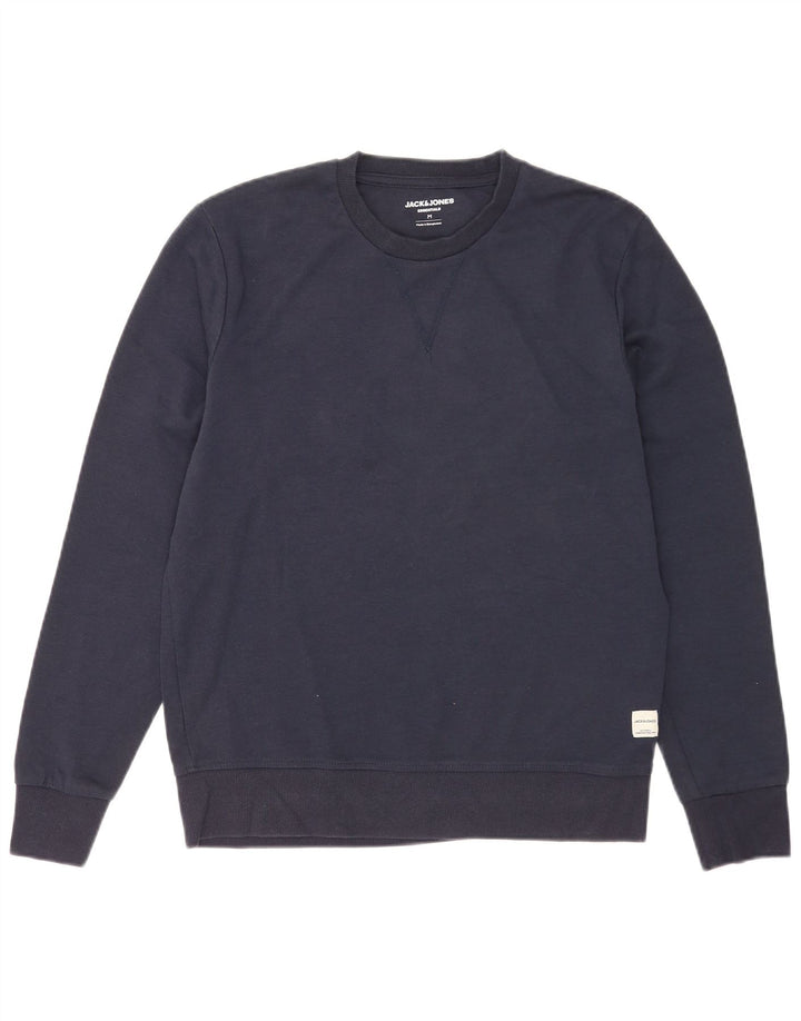 Sweter męski Jack & Jones, średni granatowy, bawełniany