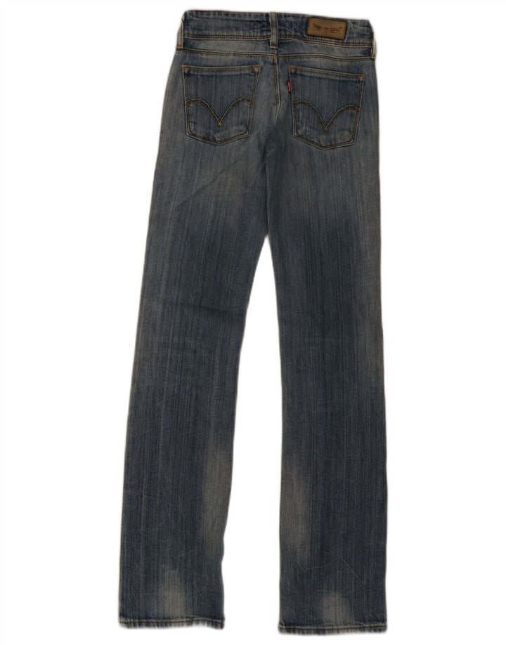 Damskie jeansy Levi's 570 Straight W26 L33 Niebieskie bawełniane