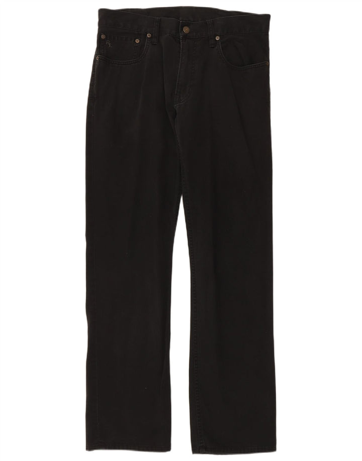 POLO RALPH LAUREN Męskie proste dżinsy W32 L32 Czarna bawełna