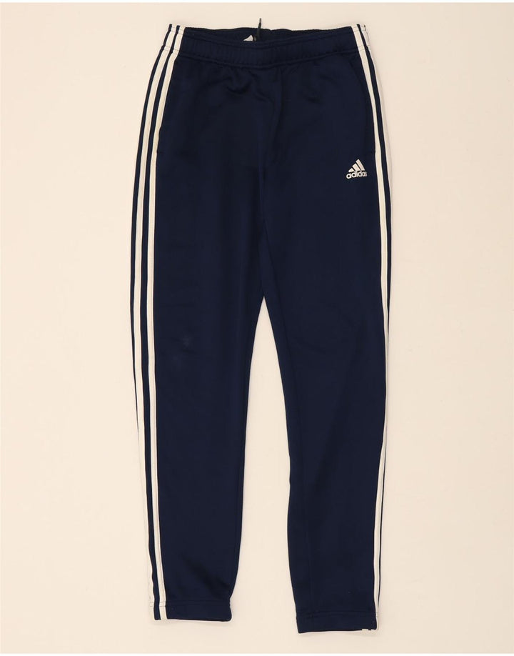 ADIDAS Boys Tracksuit Trousers 13-14 Years Large  Navy Blue Vintage Adidas and Second-Hand Adidas from Messina Hembry 