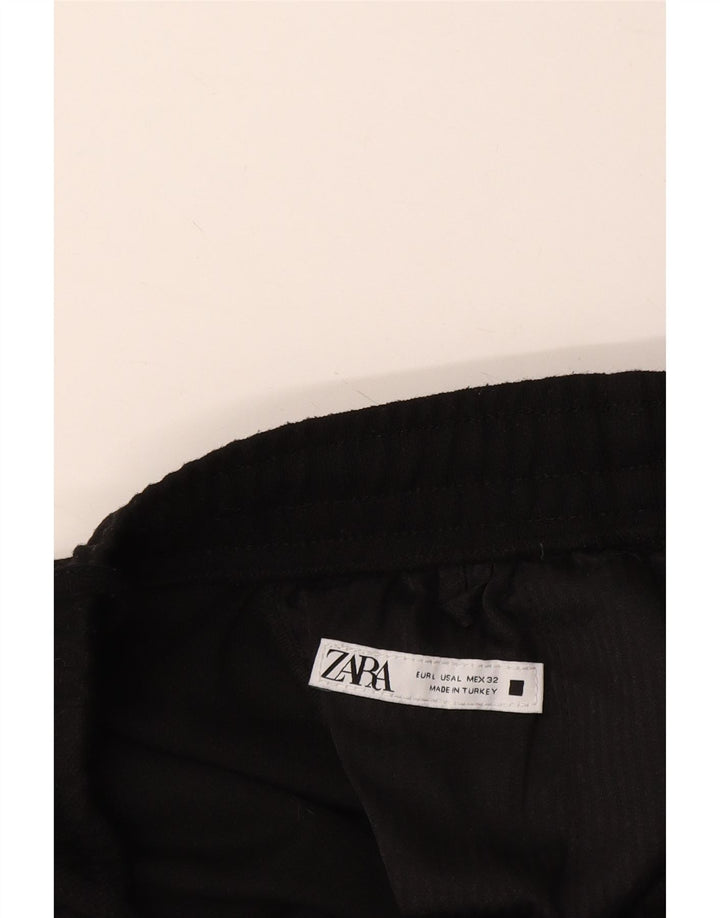 Damskie zwężane spodnie Chino Zara UK 16 Large W32 L27 Czarne