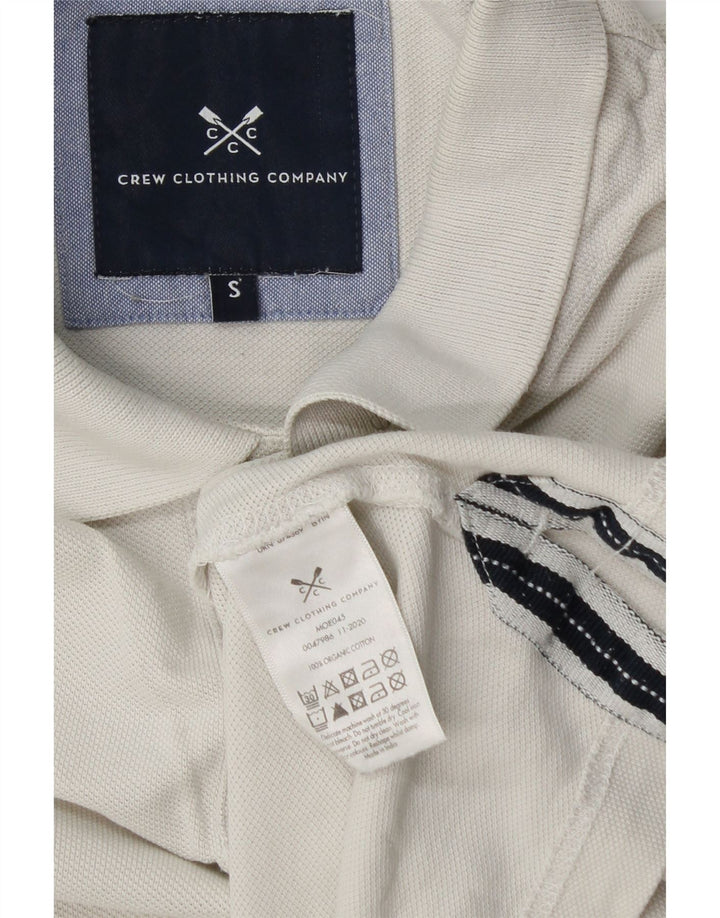 CREW CLOTHING Męska koszulka polo, mała, beżowa, bawełniana