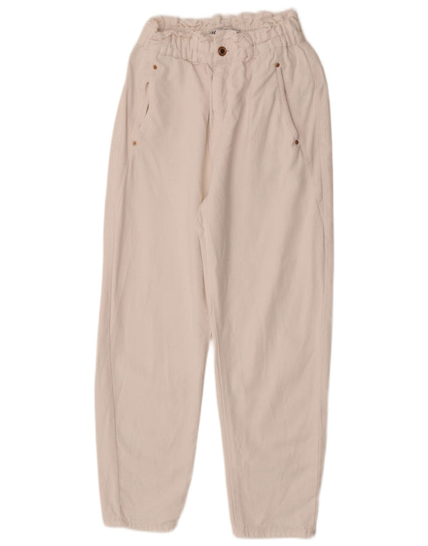Damskie jeansy zwężane Zara EU 36 XS W26 L25 Biała bawełna