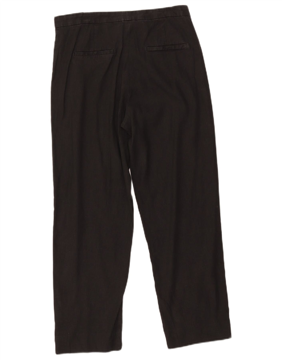 Damskie spodnie Chino Massimo Dutti EU 38 Small W28 L25 Czarne lniane