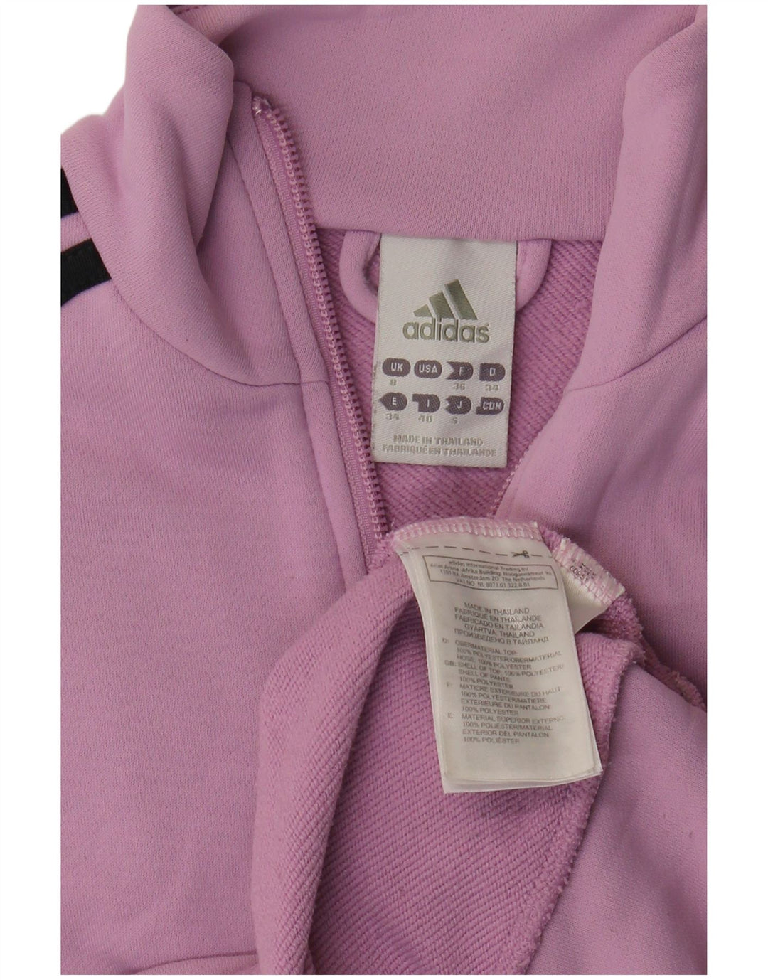 Damska bluza dresowa Adidas UK 8 Mały fioletowy poliester