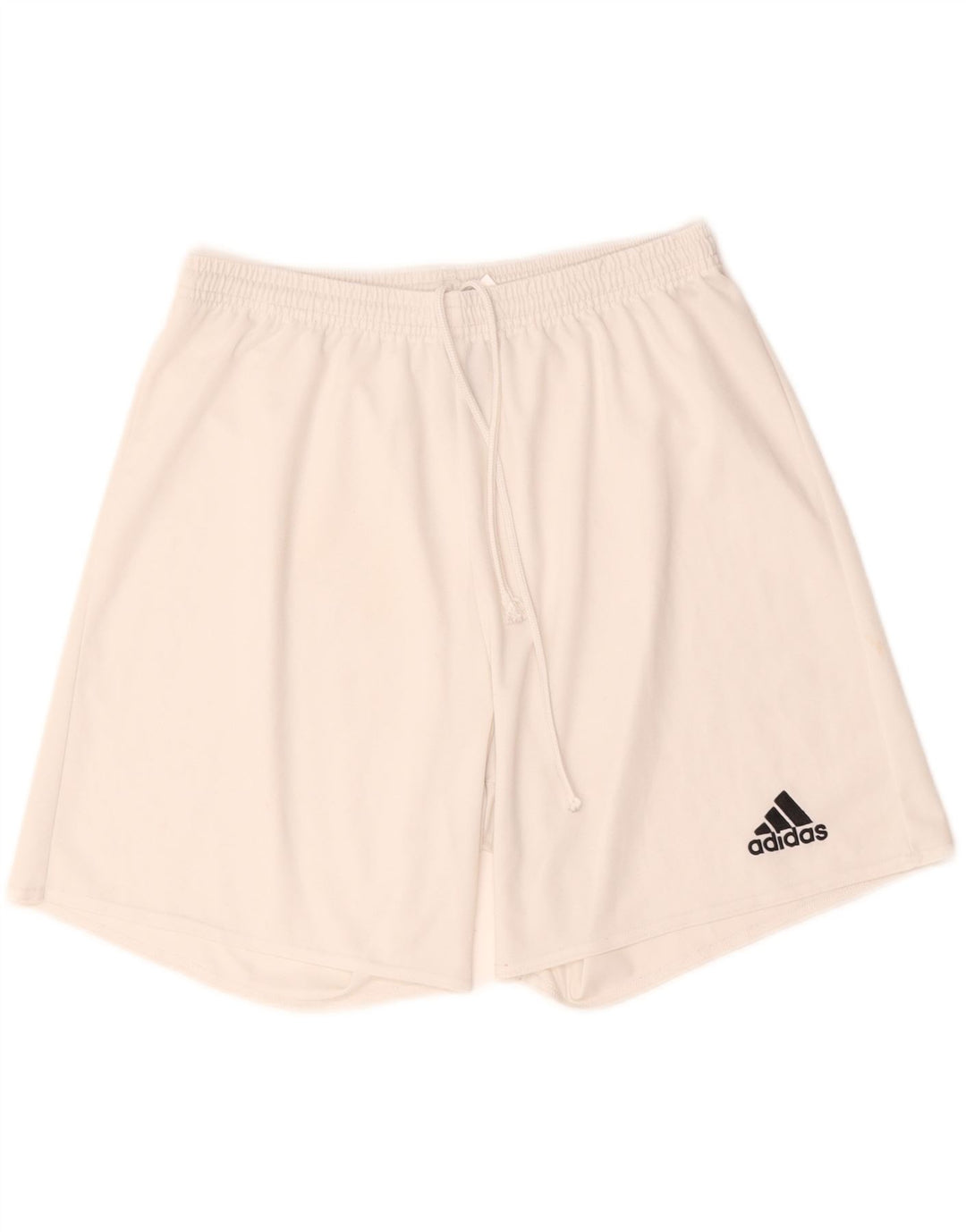 Męskie spodenki sportowe Adidas Climalite, duże, białe, poliestrowe