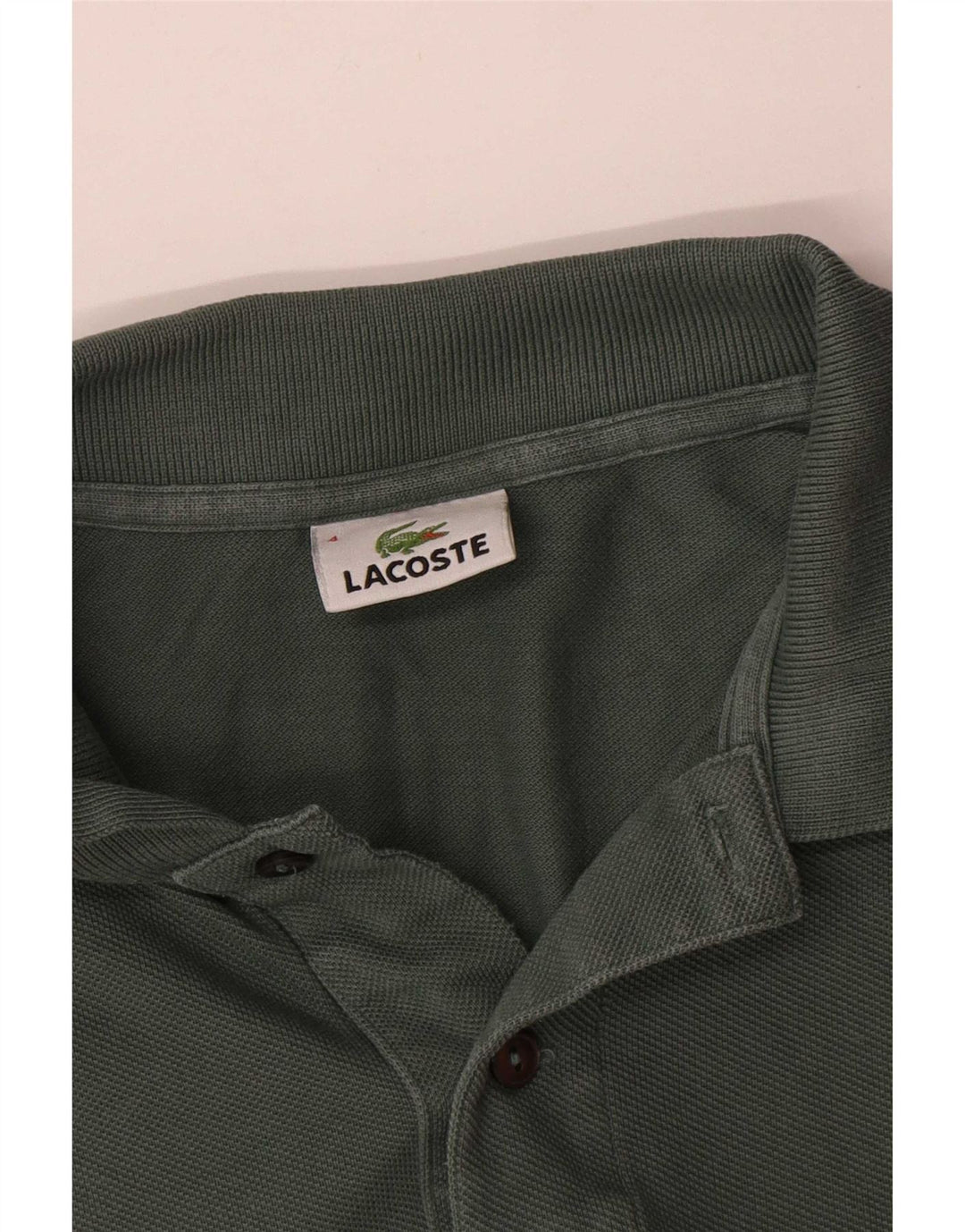 Męska koszulka polo Lacoste, rozmiar 4, średnia, zielona bawełna