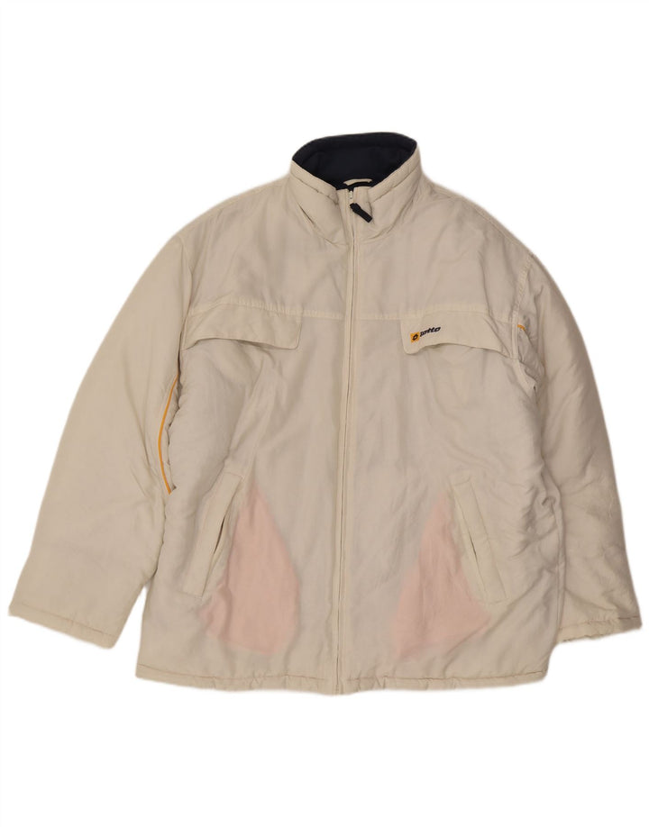 Męska kurtka wiatrówka LOTTO IT 52 XL w kolorze białym