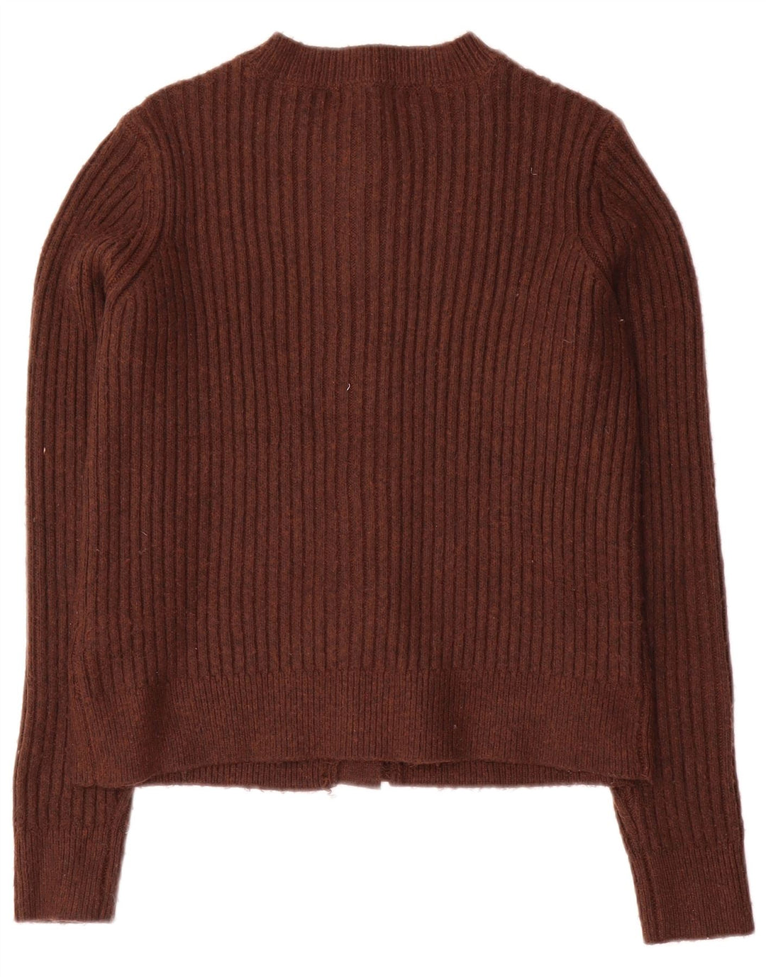Marks & Spencer Krótki sweter damski, UK 10, mały, brązowy poliester