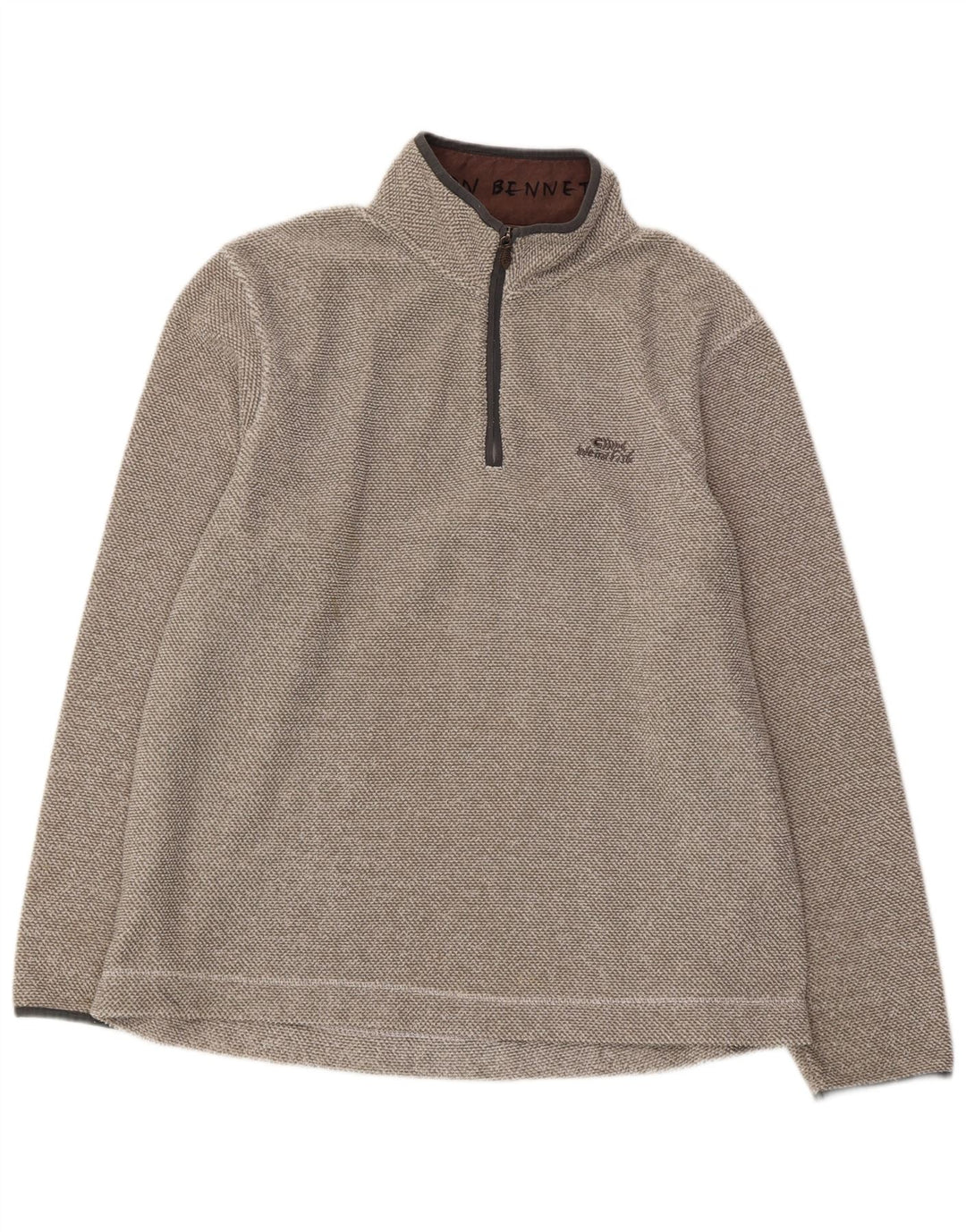 Męski sweter polarowy WEIRD FISH z zamkiem błyskawicznym XL, szary poliester