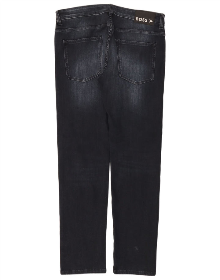 Damskie jeansy slim HUGO BOSS W34 L32 Granatowe, bawełniane