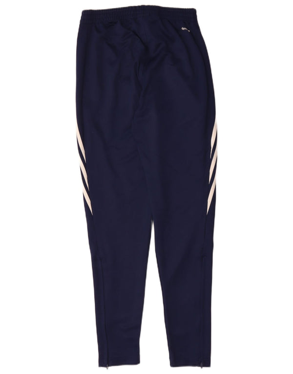 Męskie spodnie dresowe Adidas Climalite XS, granatowe, poliestrowe