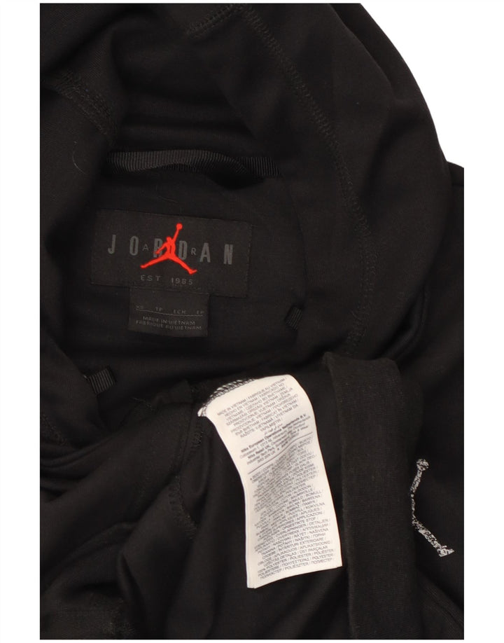 Męski sweter z kapturem i zamkiem błyskawicznym JORDAN Dri Fit XS, czarny poliester