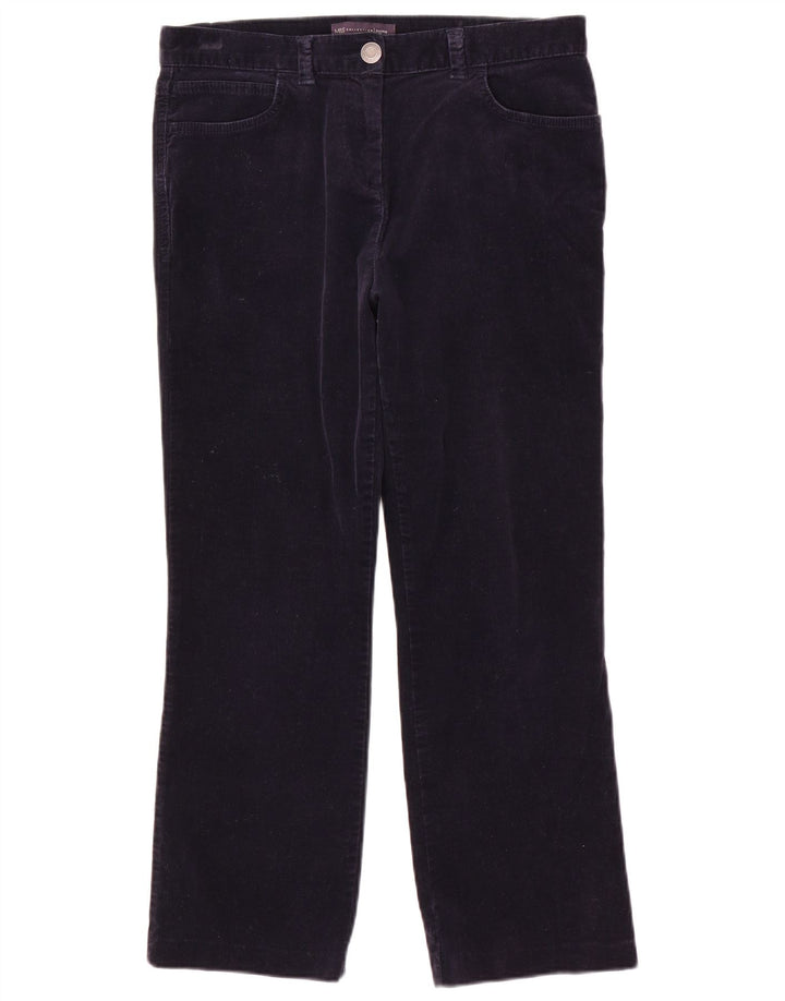 Spodnie damskie Marks & Spencer Bootcut UK 12 Medium W32 L25 Granatowe B