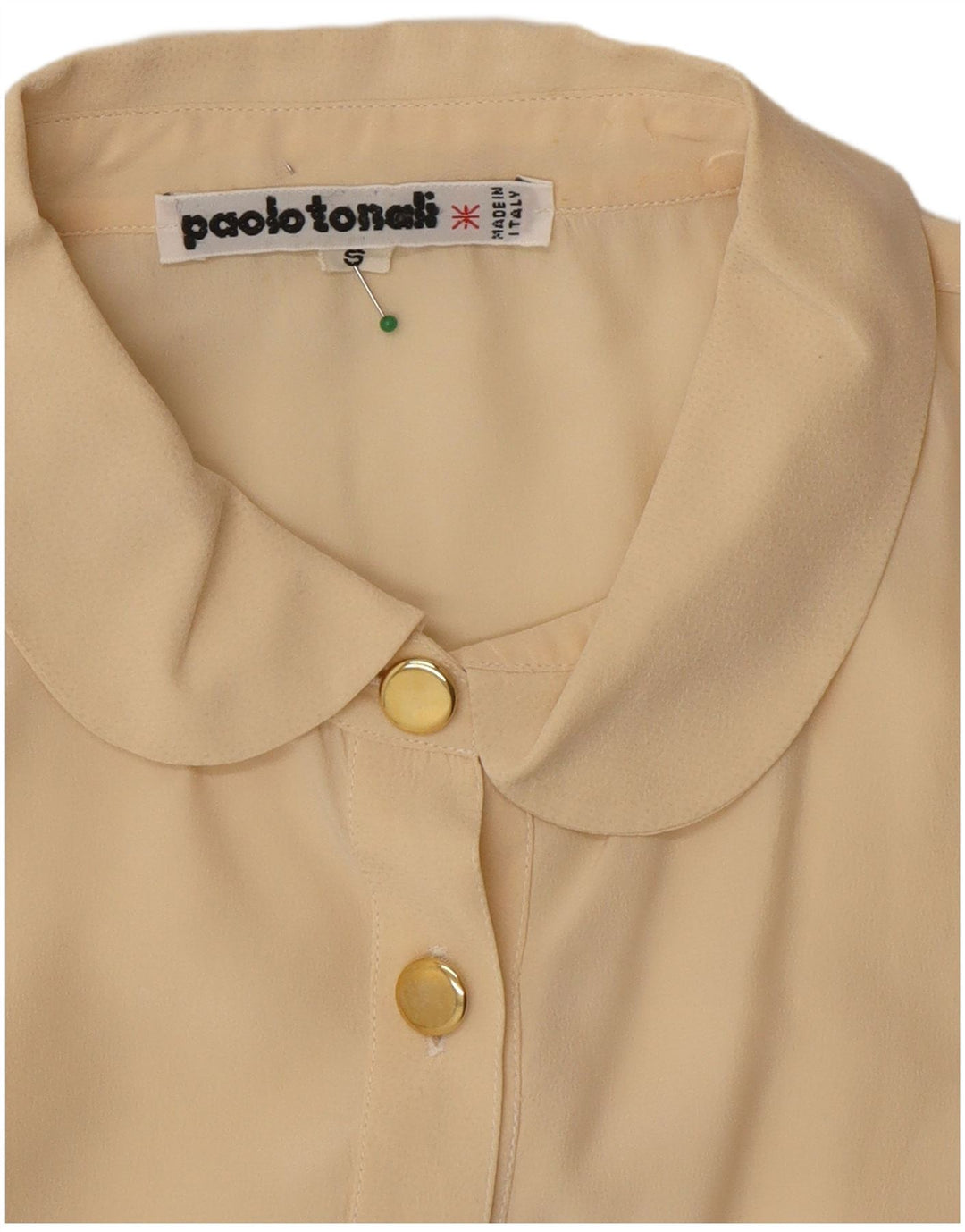 Damska bluzka oversize Paolo Tonali Top UK 10 Small Beige