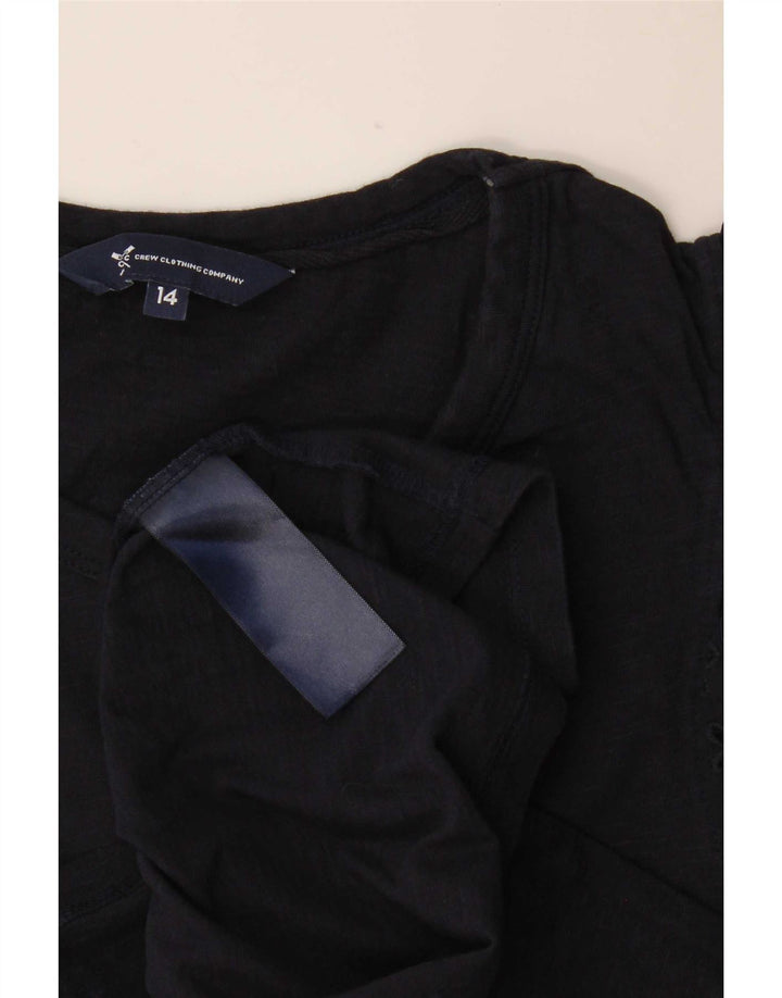 Crew Clothing Damska bluzka Top UK 14 Średni granatowy w kwiaty