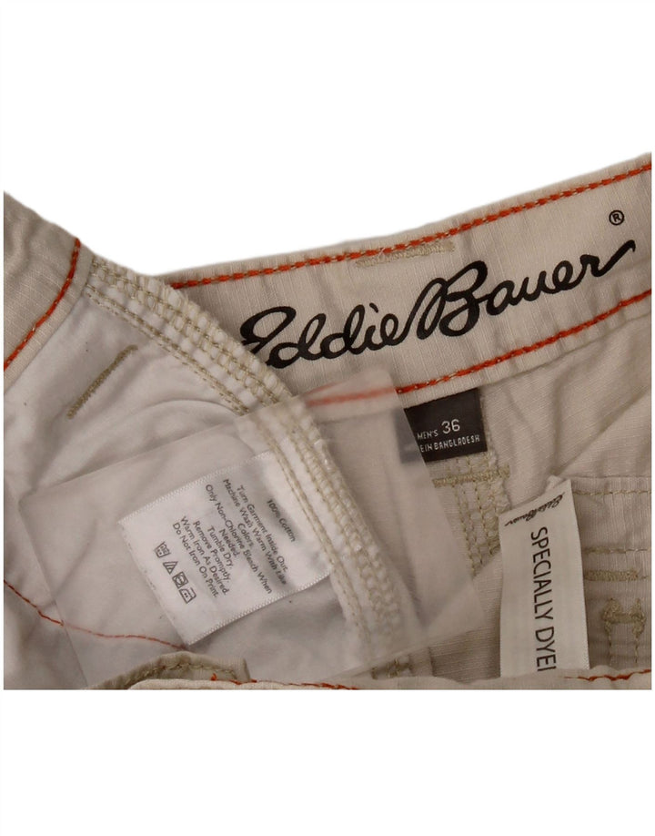 Męskie spodenki cargo EDDIE BAUER W36, duże, szare, bawełniane