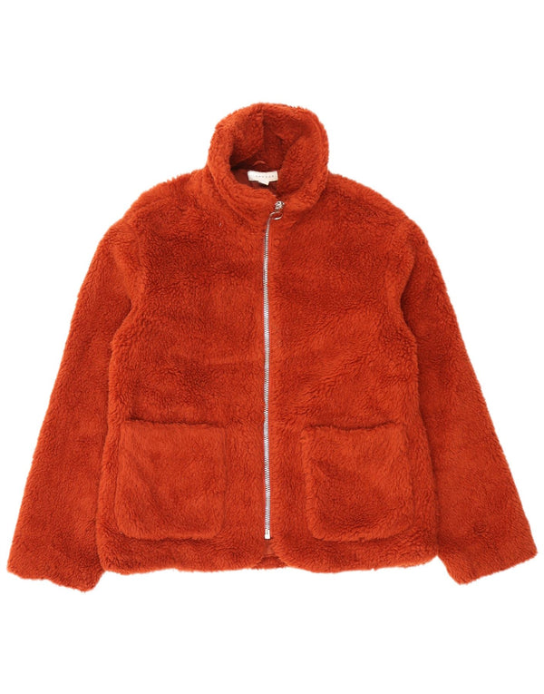 Damska kurtka wiatrówka oversize Teddy Bear firmy Topshop UK 10, mała pomarańczowa