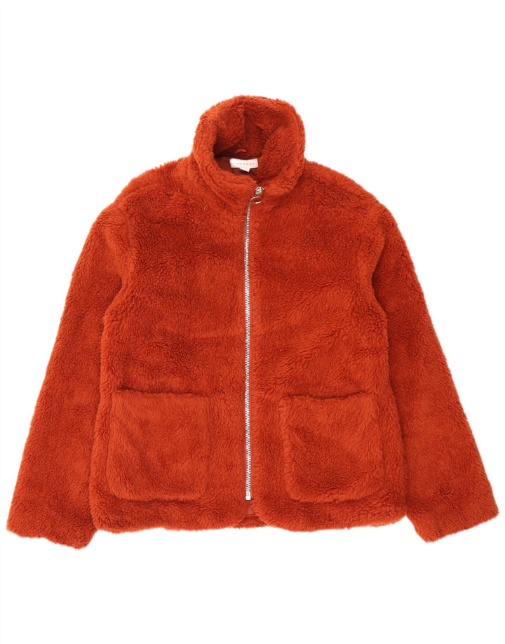 Damska kurtka wiatrówka oversize Teddy Bear firmy Topshop UK 10, mała pomarańczowa