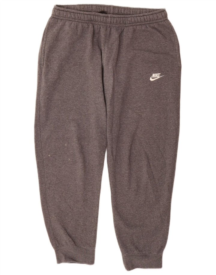 Męskie spodnie dresowe Nike, duże, szare, bawełniane