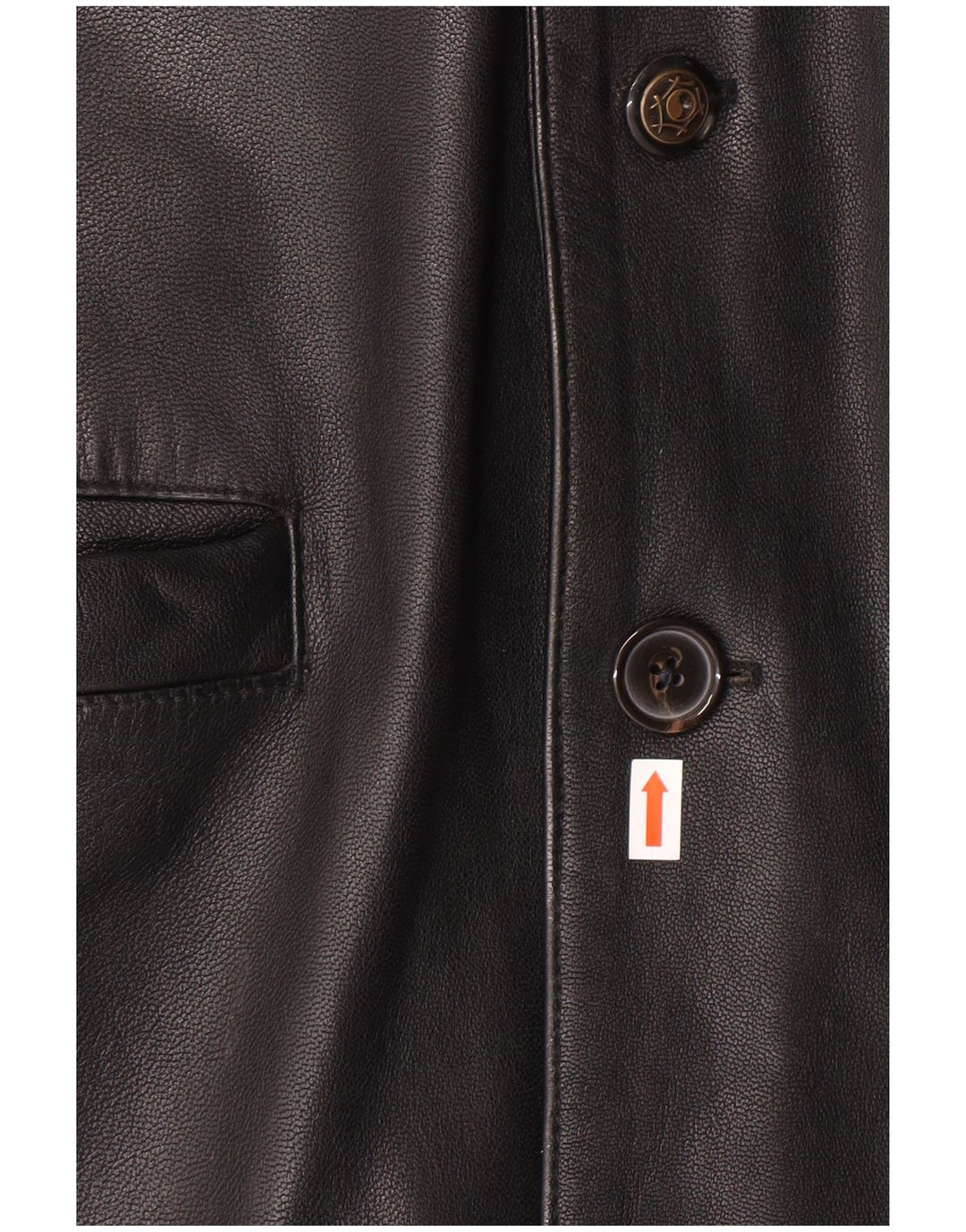 ROUTE 66 Męska kurtka skórzana UK 40 Duża czarna skóra