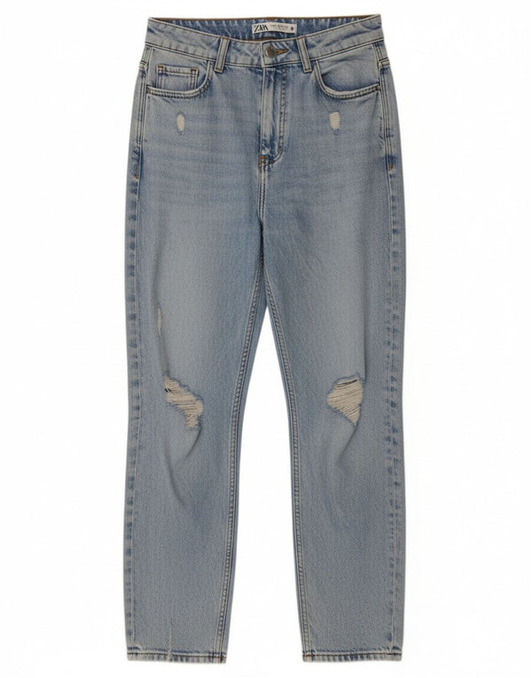 Damskie jeansy Zara z wysokim stanem, EU 36 XS W26 L28, niebieskie