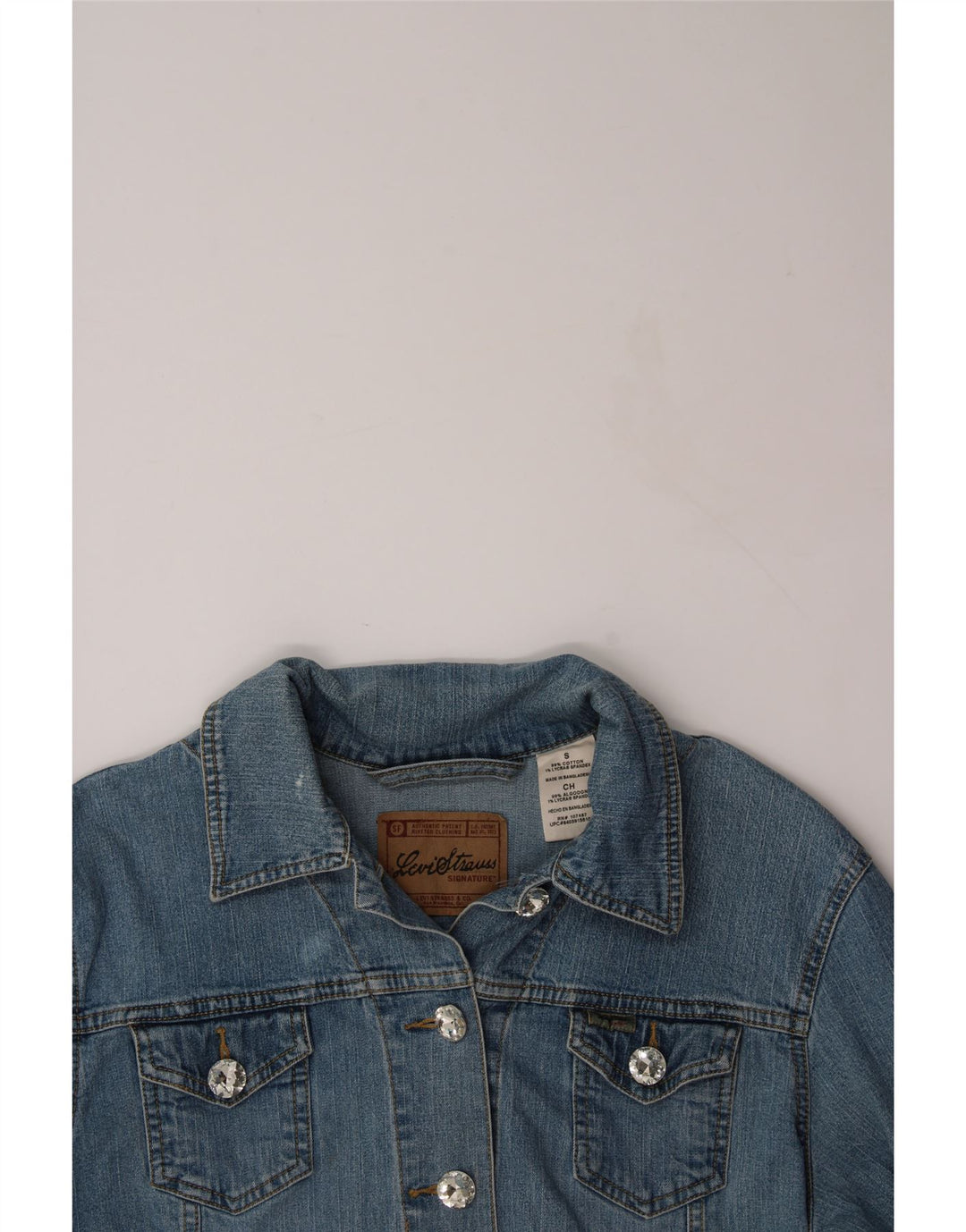 LEVI'S Womens Denim Jacket UK 10 Small Blue Cotton Vintage Levi's and Second-Hand Levi's from Messina Hembry 