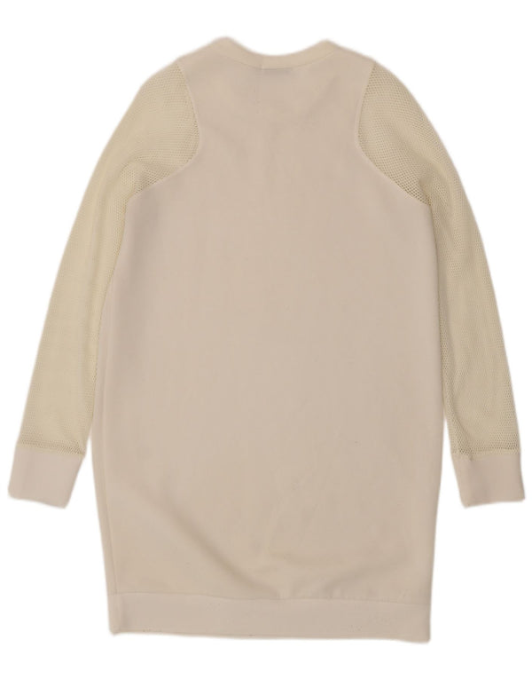 Damska sukienka dresowa Zara UK 12 Medium Off White