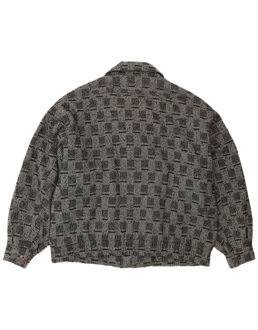 Męska kurtka bomberka VINTAGE IT 52 XL szara wełniana kratka