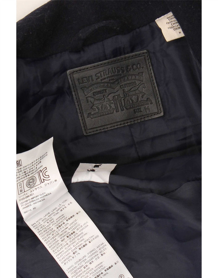 Płaszcz damski Levi's UK 14 Średni granatowy wełniany