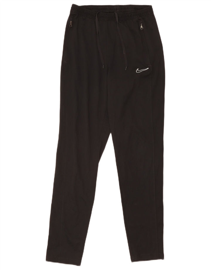 Męskie spodnie dresowe Nike Dri Fit Slim Fit, małe, czarne, poliestrowe