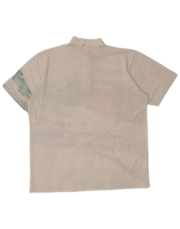 Męska koszulka polo AUSTRALIJSKA L'ALPINA IT 40, średnia, w kolorze złamanej bieli