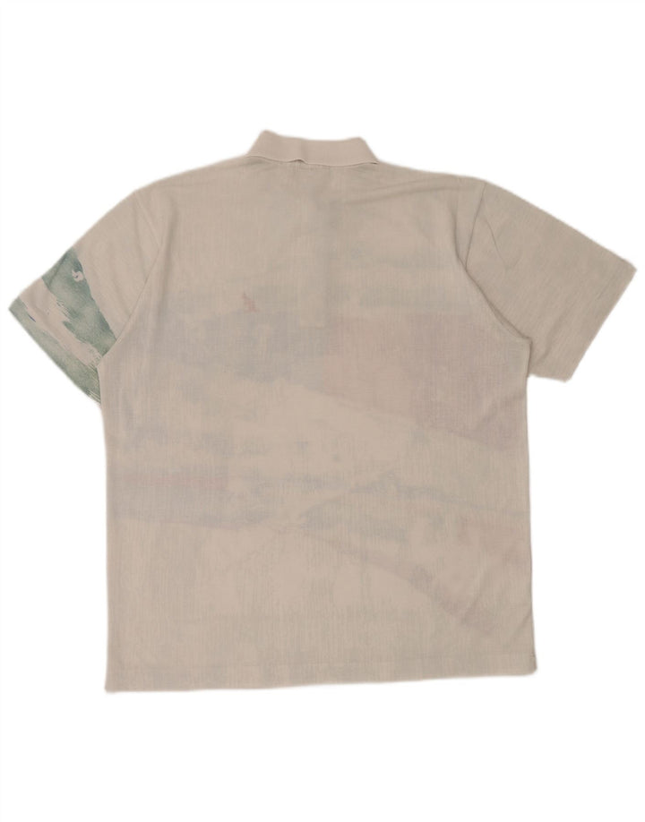 Męska koszulka polo AUSTRALIJSKA L'ALPINA IT 40, średnia, w kolorze złamanej bieli