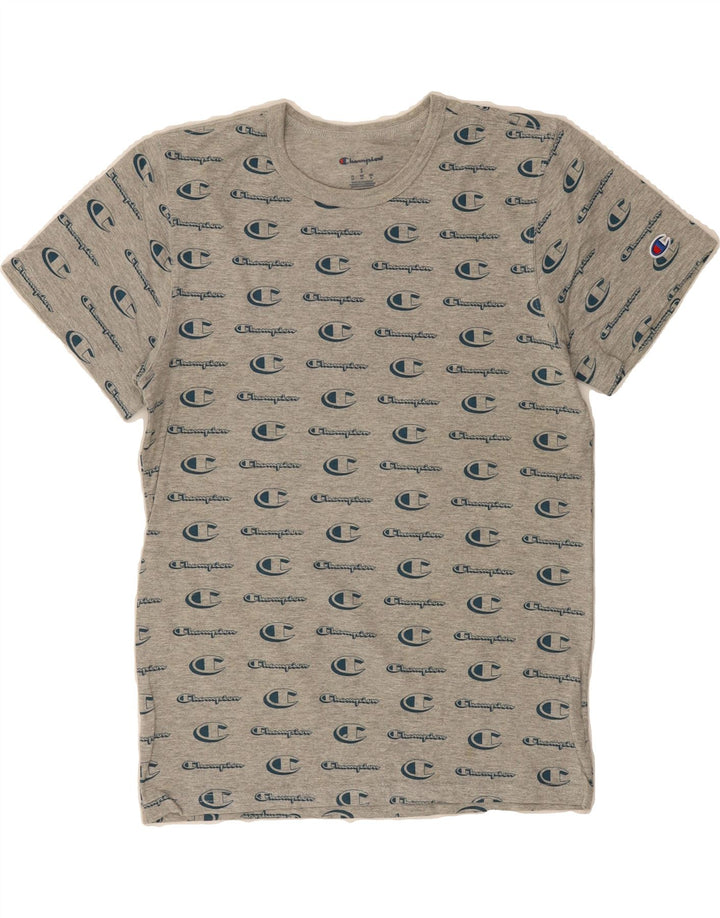 CHAMPION Mens Graphic T-Shirt Top Small Grey Cotton Vintage Champion and Second-Hand Champion from Messina Hembry 