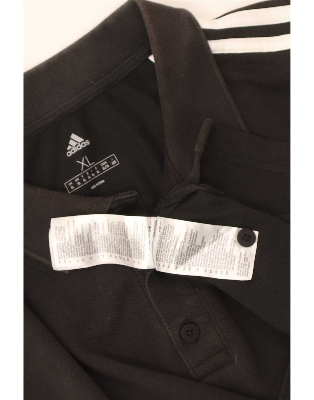Męska koszulka polo Adidas XL, czarna, bawełniana
