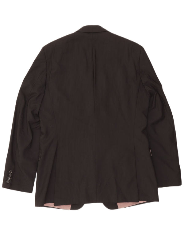 Męska marynarka zapinana na 2 guziki Hugo Boss, rozmiar 102, duża czarna wełna