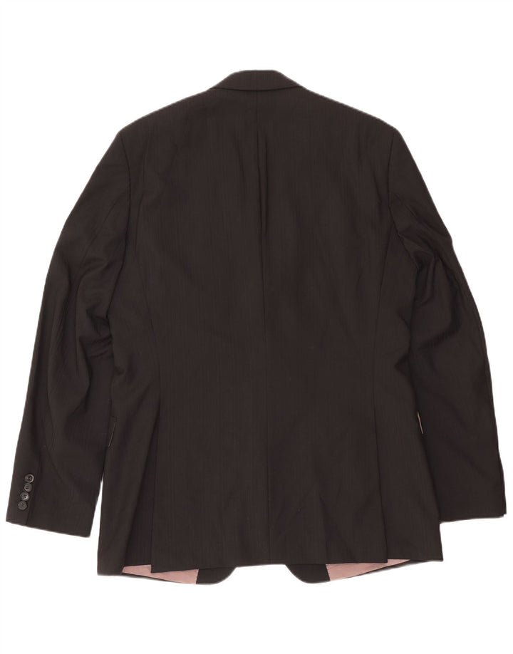 Męska marynarka zapinana na 2 guziki Hugo Boss, rozmiar 102, duża czarna wełna