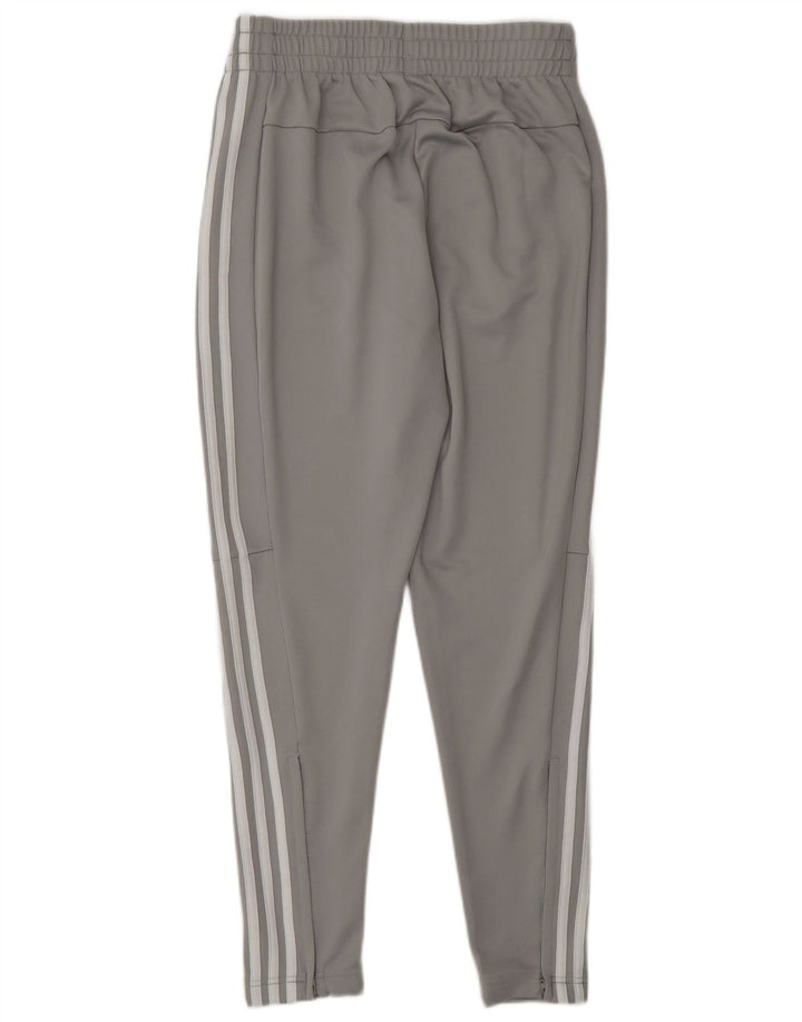 Damskie spodnie dresowe Adidas UK 8/10, małe, szare, poliestrowe